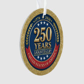 250th Anniversary USA Patriotic | 1776–2026 Ornament (voorkant)