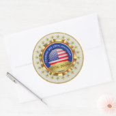 250th Anniversary USA Patriotic | 1776–2026 Ronde Sticker (Envelop)