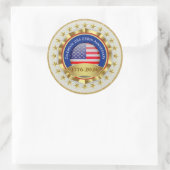 250th Anniversary USA Patriotic | 1776–2026 Ronde Sticker (Tas)