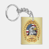 250th Anniversary USA Patriotic | 1776–2026 Sleutelhanger (Voorkant Links)