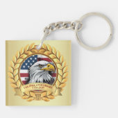 250th Anniversary USA Patriotic | 1776–2026 Sleutelhanger (Achterkant)