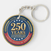 250th Anniversary USA Patriotic | 1776–2026 Sleutelhanger (Achterkant)