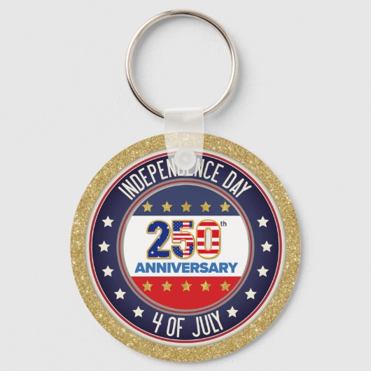 250th Anniversary USA Patriotic | 1776–2026 Sleutelhanger (Voorkant)