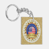 250th Anniversary USA Patriotic | 1776–2026 Sleutelhanger (Voorkant Links)