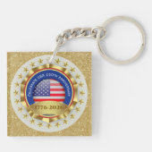 250th Anniversary USA Patriotic | 1776–2026 Sleutelhanger (Achterkant)