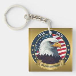250th Anniversary USA Patriotic | 1776–2026 Sleutelhanger