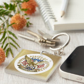 250th Anniversary USA Patriotic | 1776–2026 Sleutelhanger (Voorkant Rechts)