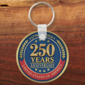 250th Anniversary USA Patriotic | 1776–2026 Sleutelhanger (Achterkant)