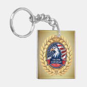 250th Anniversary USA Patriotic | 1776–2026 Sleutelhanger (Voorkant Links)