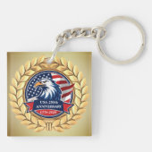 250th Anniversary USA Patriotic | 1776–2026 Sleutelhanger (Achterkant)