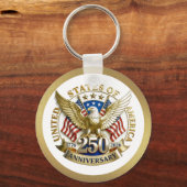 250th Anniversary USA Patriotic | 1776–2026 Sleutelhanger (Voorkant)