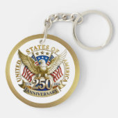 250th Anniversary USA Patriotic | 1776–2026 Sleutelhanger (Achterkant)