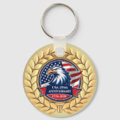 250th Anniversary USA Patriotic | 1776–2026 Sleutelhanger (Voorkant)