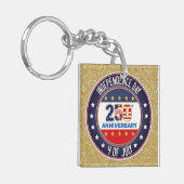 250th Anniversary USA Patriotic | 1776–2026 Sleutelhanger (Voorkant Links)