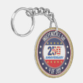 250th Anniversary USA Patriotic | 1776–2026 Sleutelhanger (Voorkant Links)