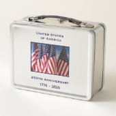 250th Anniversary USA Patriotic American Flags  (Achterkant)