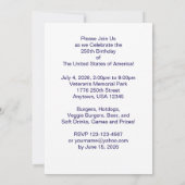 250th Anniversary USA Patriotic American Flags BBQ Kaart (Achterkant)