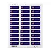 250th Anniversary USA Patriotic American Flags Etiket (Full Sheet)