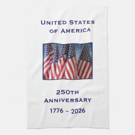 250th Anniversary USA Patriotic American Flags Theedoek