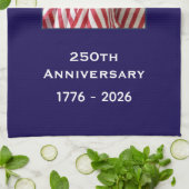 250th Anniversary USA Patriotic American Flags Theedoek (Gevouwen)