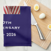 250th Anniversary USA Patriotic American Flags Theedoek (Quarter Fold)