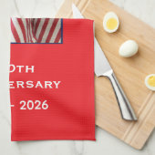 250th Anniversary USA Patriotic American Flags Theedoek (Quarter Fold)