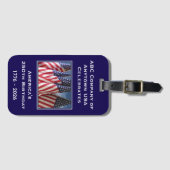 250th Anniversary USA Patriotic Commemorative Bagagelabel (Voorkant (horizontaal))