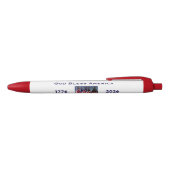 250th Anniversary USA Patriotic God Bless America Zwarte Inkt Pen (Bovenkant)