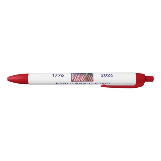 250th Anniversary USA Patriotic God Bless America Zwarte Inkt Pen (Bodem)