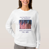 250th Anniversary USA Patriotic Long Sleeve T-shirt (Voorkant)