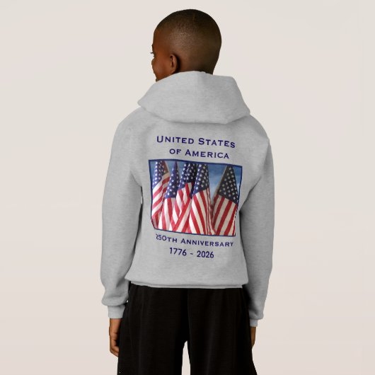 250th Anniversary USA Patriotic Pullover Hoodie (Achterkant volledig)