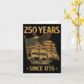 250th Birthday Independence Day Bald Eagle Patriot Kaart (Gele Bloem)