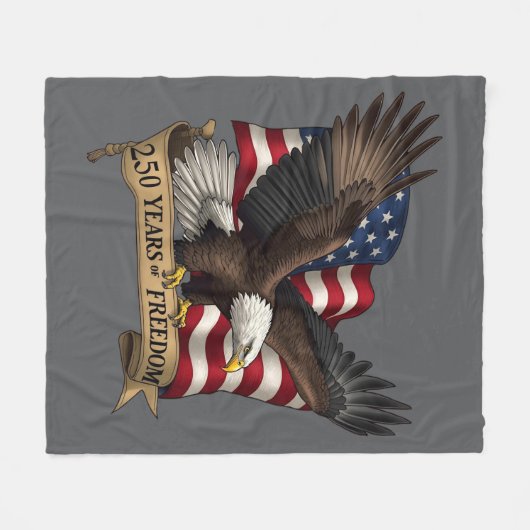 250th Birthday of America Fleece Blanket (Voorkant (Horizontaal))