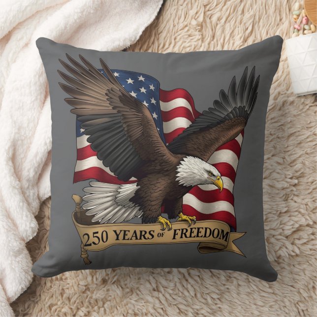 250th Birthday of America Throw Pillow Kussen (Deken)