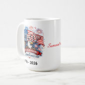 250th Celebration US Independence Day 1776 - 2026 Koffiemok (Voorkant links)