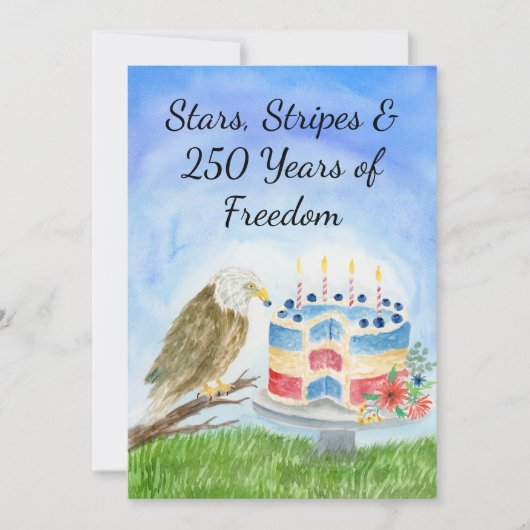 250th Independence Day Kaart (Voorkant)
