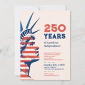 250th Independence Statue of Liberty Party Kaart (Voorkant)