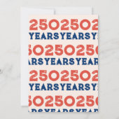 250th Independence Statue of Liberty Party Kaart (Achterkant)