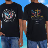 250th US Anniversary Men God Bless America  Tri-Blend Shirt