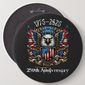 250th  USA Anniversary 1776 2026 Ronde Button 6,0 Cm (Voorkant /achterkant)