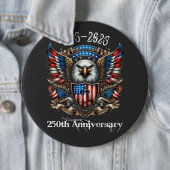 250th  USA Anniversary 1776 2026 Ronde Button 6,0 Cm (In situ)