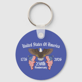 250th USA Anniversary 4th Of July Independence Day Sleutelhanger