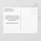 250th USA Anniversary Eagle Emblem  Feestdagenkaart (Achterkant)