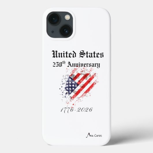 250th USA Anniversary Phone Case Apple (Achterkant)