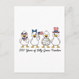 250th Years of Silly Goose Freedom Semiquincentenn Aankondigingskaart