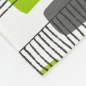 251215 - Groen en grijs Fleece Deken (Hoek)