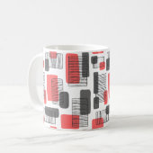 251215 - Tropisch roze en grijs Koffiemok (Voorkant links)