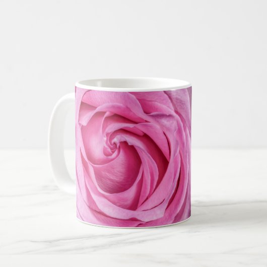 2515-Pink Rose Coffee Mok (Voorkant links)