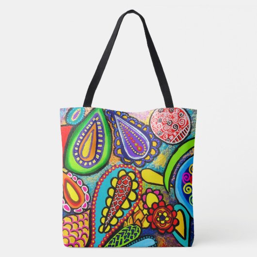 251 - Cellulaire kunst - Canvas tas (Achterkant)