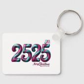 2525 Kerst ALUMINIUM RECHTHOEKIGE SLEUTELHANGER (Voorkant)